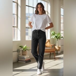 BDG Urban Outfitters Mom Jeans Womens 25 Faded Black 100% Cotton